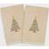 Linum Home Textiles Christmas Tree Guest Towel Beige (76.2x40.64cm)