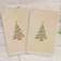 Linum Home Textiles Christmas Tree Guest Towel Beige (76.2x40.64cm)