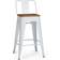 Simpli Home Rayne Bar Stool 33.3" 4pcs