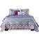 Intelligent Design Joni Bedspread Purple (228.6x172.72cm)
