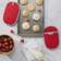KitchenAid Asteroid Diamond Pot Holder Red (25.4x16.51cm)