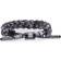 Rastaclat Striped Bite Braided Bracelet - Black/Grey