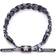 Rastaclat Striped Bite Braided Bracelet - Black/Grey