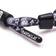 Rastaclat Striped Bite Braided Bracelet - Black/Grey