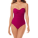 Miraclesuit Rock Solid Madrid Bandeau Swimsuit - Framboise