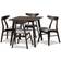 Baxton Studio Britte Dining Set 31.5x31.5" 5