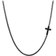 David Yurman Streamline Cross Station Necklace - Silver/Diamonds