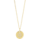 Joanli Nor Ellanor Letter Pendant Necklace - Gold/Transparent