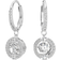 Swarovski Sparkling Dance Drop Earrings - Silver/Transparent