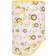 Miracle Swaddle Blanket Giraffes Lions with Butter Yellow Trim