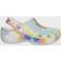 Crocs Classic Platform Clog Tie Dye - White-Multi/Light Yellow