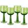 HKliving Emeralds 200 ml Fern Green (Lot de 4) Verre à Vin Rouge 20cl 4pcs