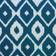 Design Imports Ikat Tablecloth Blue (213.36x152.4cm)