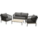 Venture Design Andorra Loungeset, 1 Bord inkl. 2 Stolar & 1 Soffor
