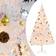 vidaXL Illuminated White Christmas Tree 82.7"