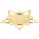 Georg Jensen Star Pillar Gold Candle Holder 1.9cm