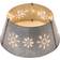 GlitzHome Snowflake Cutout Tree Collar with Light String Shade 21.6"