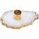 Classic Touch Flat Agate Candlestick 4"