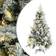 vidaXL Snow+Lights and Pine Cones Green/White Christmas Tree 195cm