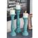 Litton Lane Distressed Column Candlestick 15" 3pcs