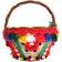 Dolce & Gabbana Agnese Straw Crystal Pom Pom Bag