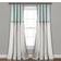 Lush Decor Linen Button Single Window Curtain Panel 101.6x274.32cm