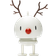 Hoptimist Medium Reindeer White Dekofigur 15cm