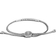 Pull Through Station Bracelet - Silver/Ruby
