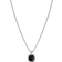 David Yurman Chatelaine Bezel Pendant Necklace - Silver/Onyx/Diamonds