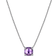 David Yurman Petite Chatelaine Pendant Necklace - Silver/Amethyst/Diamonds