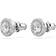 Swarovski Constella Round Cut Stud Earrings - Silver/Transparent