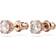 Swarovski Constella Round Cut Stud Earrings - Rose Gold/Transparent