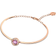 Swarovski Sparkling Dance Bangle - Rose Gold/Purple/Transparent