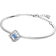 Swarovski Sparkling Dance Bangle - Silver/Blue/Transparent