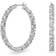 Swarovski Ortyx Hoop Earrings - Silver/Transparent