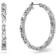 Swarovski Ortyx Hoop Earrings - Silver/Transparent