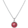 Swarovski July Birthstone Pendant Necklace - Silver/Transparent/Red