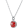 Swarovski January Birthstone Pendant Necklace - Silver/Transparent/Red