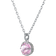 Swarovski June Birthstone Pendant Necklace - Silver/Transparent/Pink