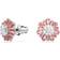 Swarovski Sunshine Stud Earrings - Silver/Pink