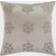 Safavieh Sydnee Snowflake Complete Decoration Pillows Silver, Beige (50.8x50.8cm)