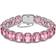 Swarovski Millenia Octagon Cut Bracelet - Silver/Pink