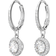 Swarovski Constella Drop Earrings - Silver/Transparent