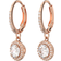 Swarovski Constella Drop Earrings - Rose Gold/Transparent