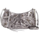 Balenciaga Le Cagole Mini Leather Shoulder Bag - Silver