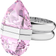 Swarovski Lucent Ring - Silver/Pink