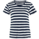 Tierra Hempy Striped Tee - Eclipse Blue/White
