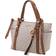 Michael Kors Sullivan Small Logo Top Zip Tote Bag - Vanilla/Acorn