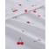 Poppy & Fritz Cherries Bed Sheet White, Red (243.84x205.74cm)