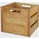 Victrola Wooden Record Crate Förvaringslåda